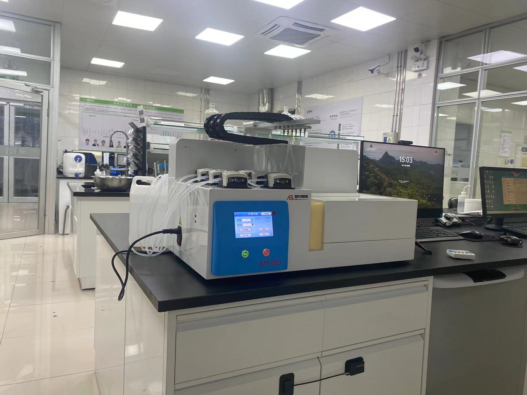 某生物制藥公司使用MT100自動分液器