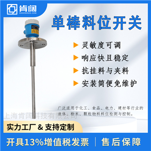 振动式单棒料位开关 抗干扰 免维护 防挂料