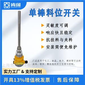 单棒料位开关 上海生产厂家 支持定制