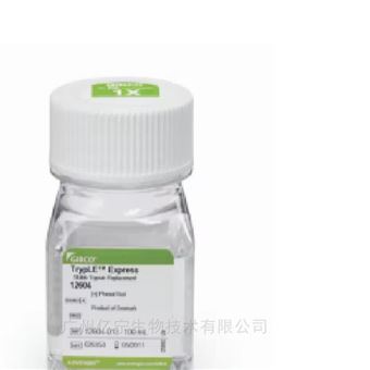 12604039TrypLE Express蛋白酶，無酚紅20瓶/箱