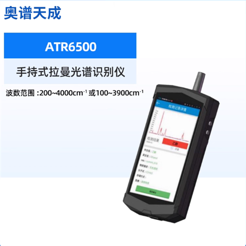 電池可更換手持式拉曼光譜識別儀