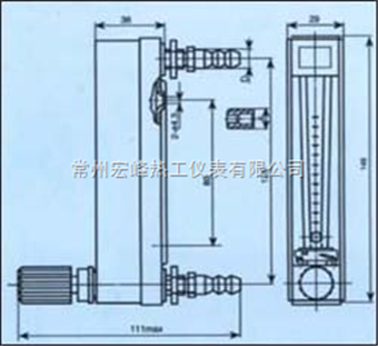 医用高压氧舱玻璃转子流量计医用高压氧舱玻璃转子流量计
