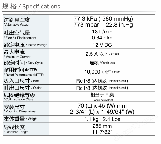 NITTO日東工器DC隔膜泵DP0410-X1 壓縮專用