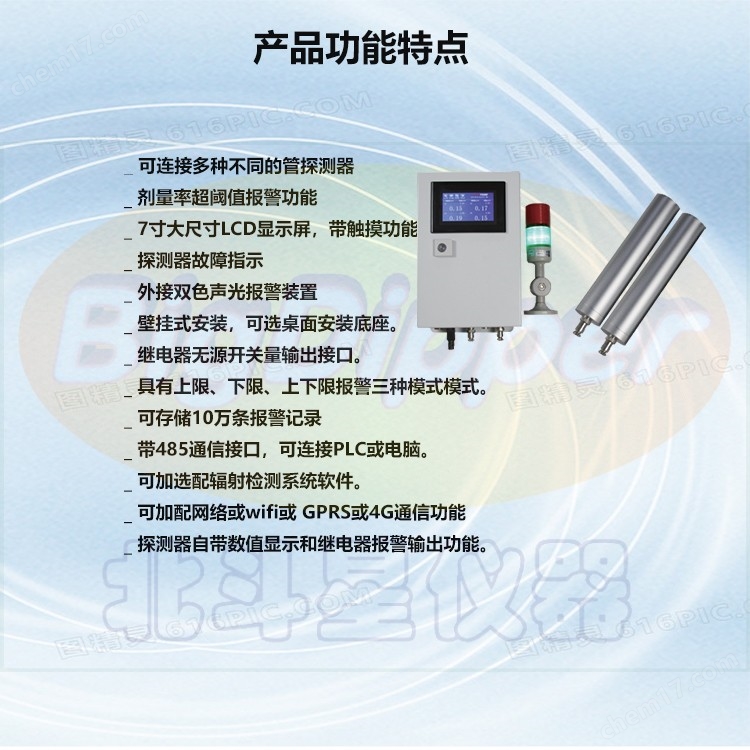 人防工程慮毒通風系統(tǒng)空氣放射性監(jiān)測儀