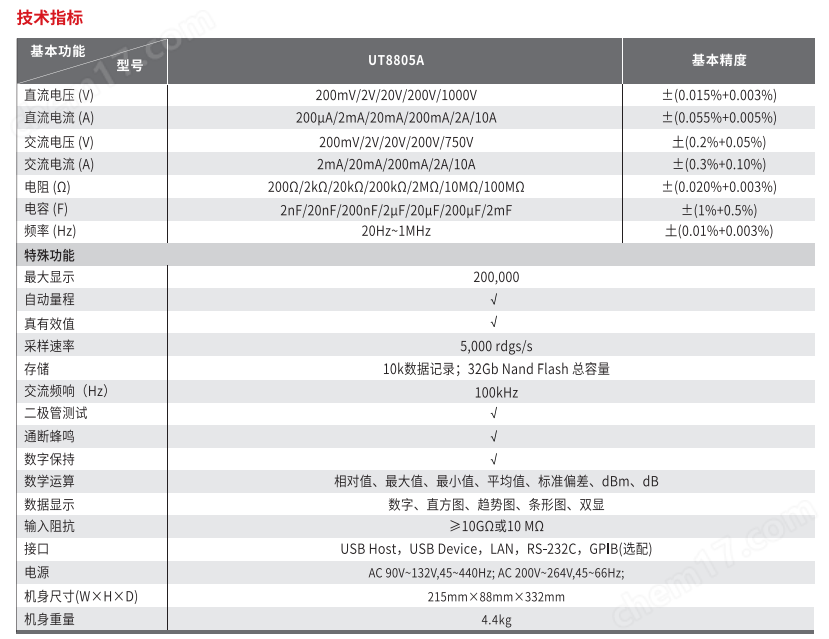 image.png 優(yōu)利德UT8805A臺(tái)式數(shù)字萬(wàn)用表