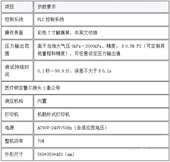 醫(yī)療器械液體泄漏測(cè)試儀 適用標(biāo)準(zhǔn)