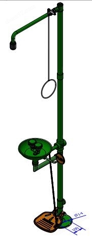 復(fù)合式緊急沖淋洗眼器