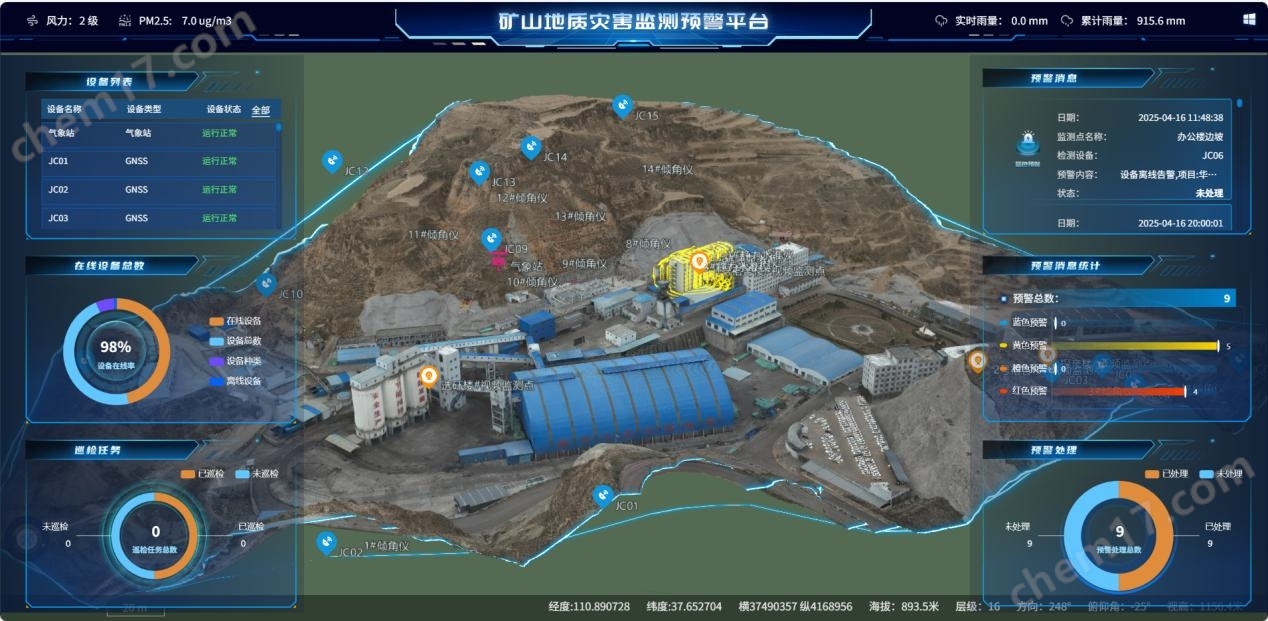 礦山“空天地”一體化監(jiān)測(cè)感知系統(tǒng)