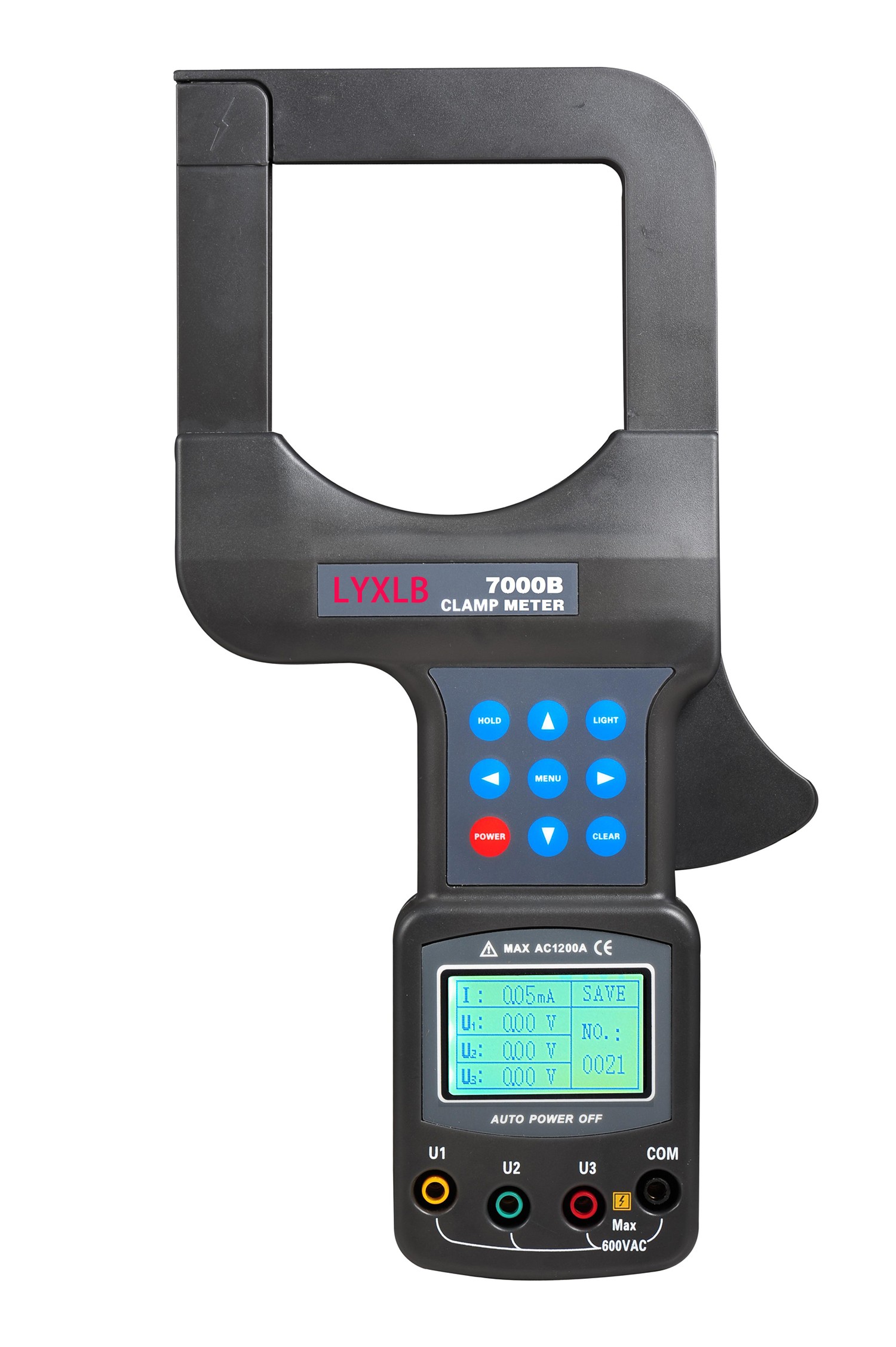 LYXLB7000大鉗口泄漏電流表2.jpg 電力儀器現貨市場“大口徑鉗形漏電電流分析裝置