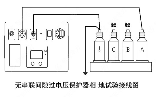 過電壓保護(hù)器測(cè)試儀接線圖
