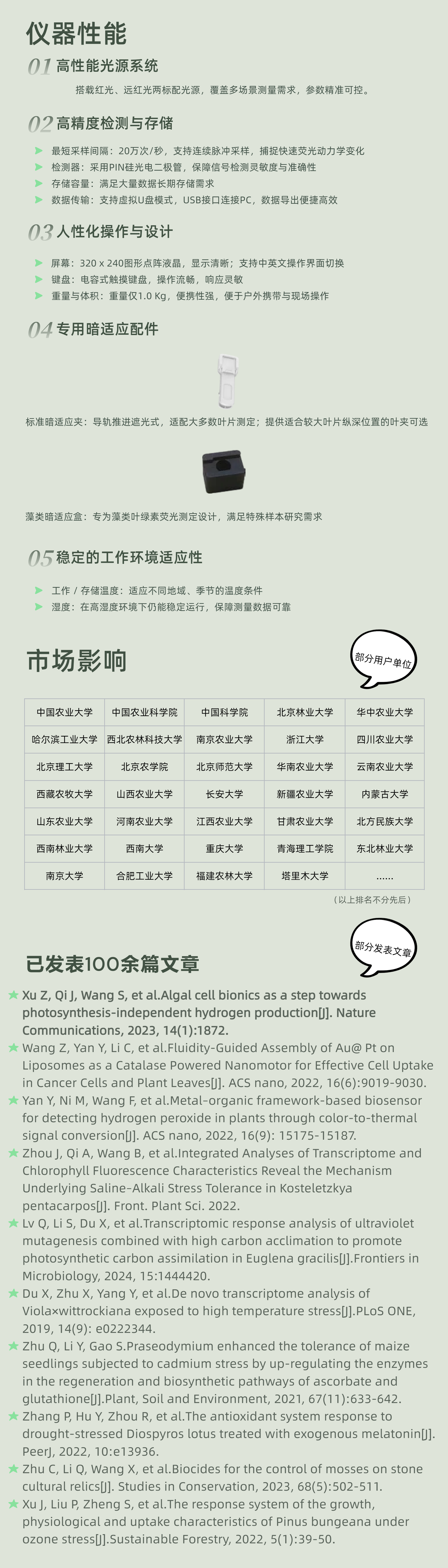 Yaxin-1161G 葉綠素熒光儀