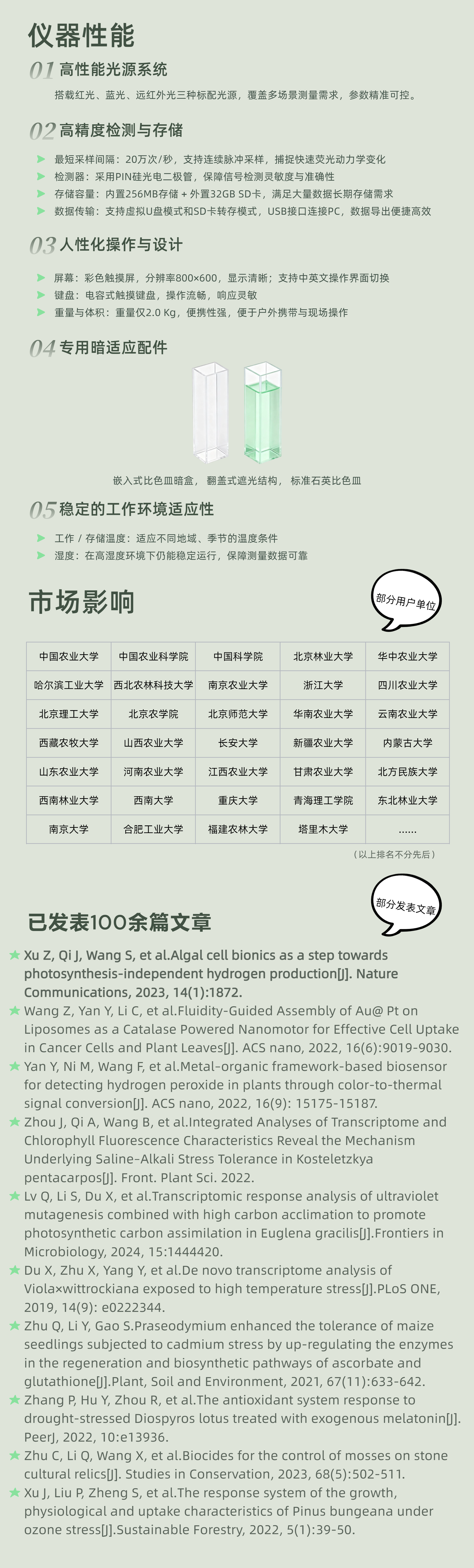 Yaxin-1168藻類熒光動力學測量系統