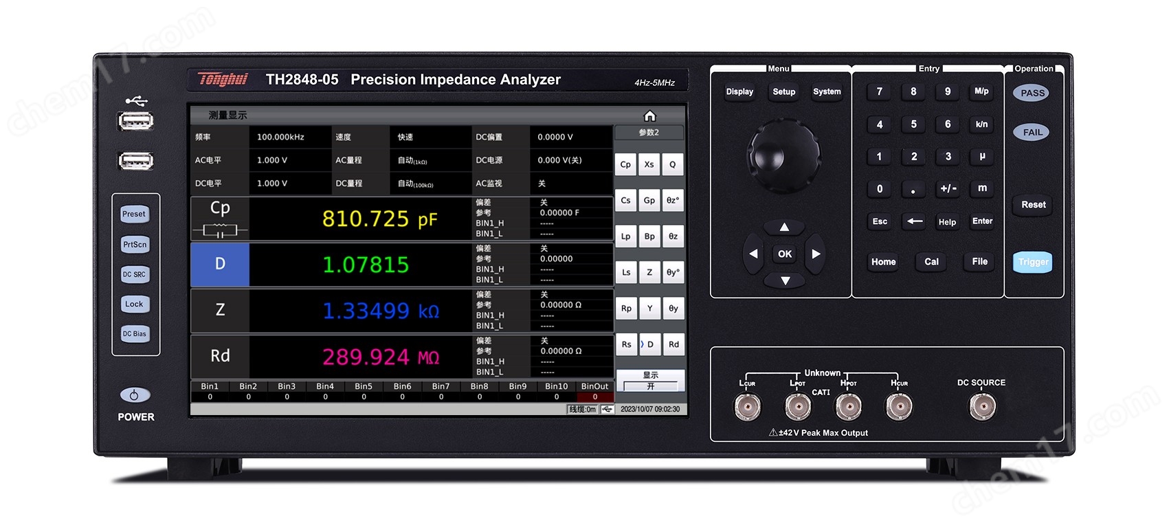 同惠电子TH2848-05 精密阻抗分析仪测试仪